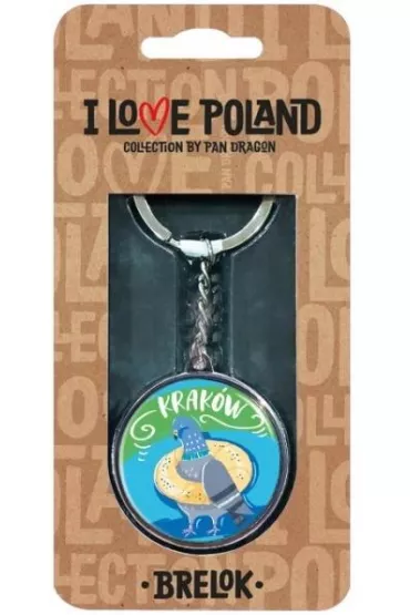 Pan Dragon Brelok I love Poland Krak�w ILP-BRE-A-KRA-09