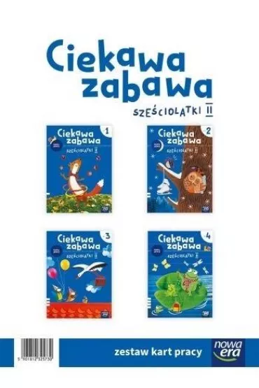 Ciekawa zabawa 6-latki. Karty pracy. Cz�ci 1-4
