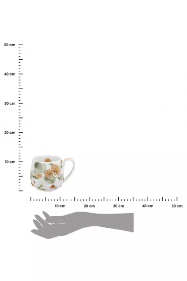 Duo Sp. z o.o. Porcelanowy kubek baryka Autumn flowers 430 ml