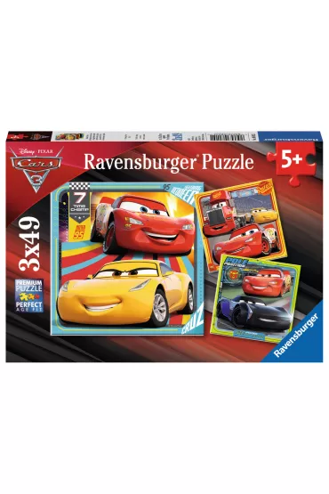 Puzzle 3 x 49 el. Cars 3 Ravensburger