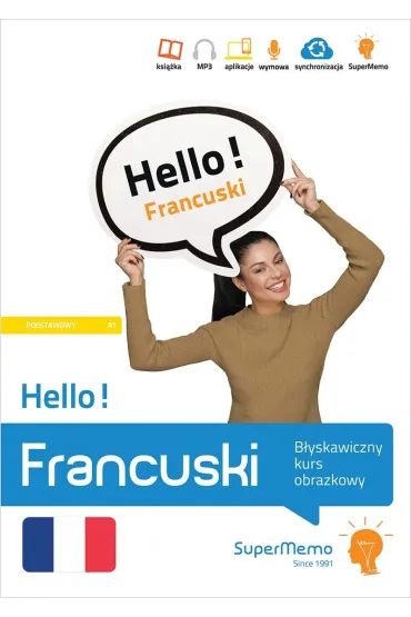 Hello! Francuski. B�yskawiczny kurs obrazkowy. Poziom A1 - Natalia Wajda