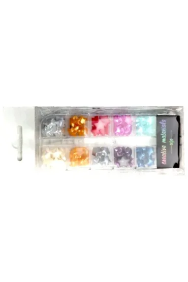 Galeria Hobby P�pere�ki gwiazdki 10 mm, 12 kolor�w