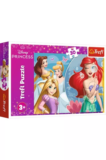 Puzzle 30 el. Pi�kny dzie� ksi�niczek Trefl