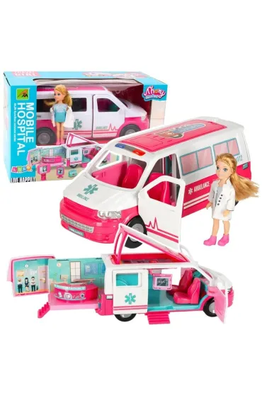 Mobilny Szpital karetka ambulans 2w1 LeanToys