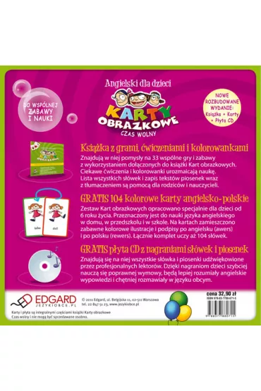 Angielski dla dzieci. Czas wolny. Karty obrazkowe