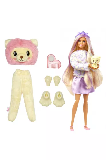 Barbie Cutie Reveal. Lew Lalka S�odkie stylizacje HKR06 Mattel