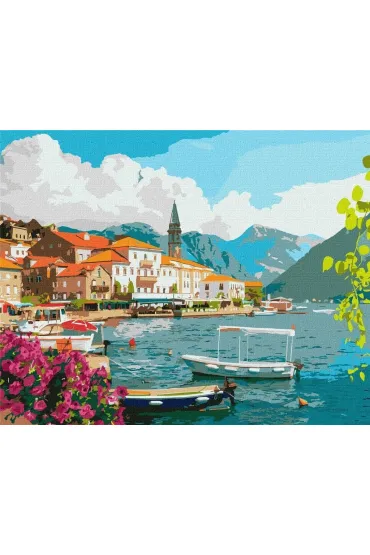 Ideyka Malowanie po numerach - Lato w Zatoce Kotor 40x50cm