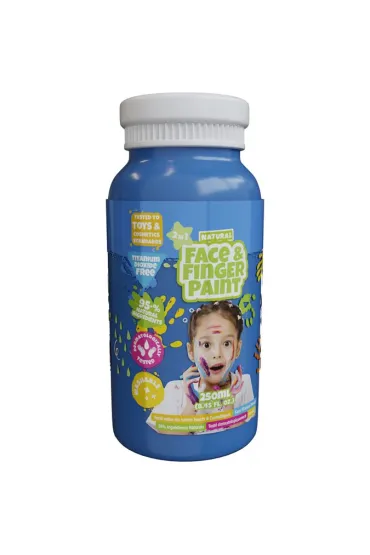 Boti Farba do malowania palcami - niebieska 250ml