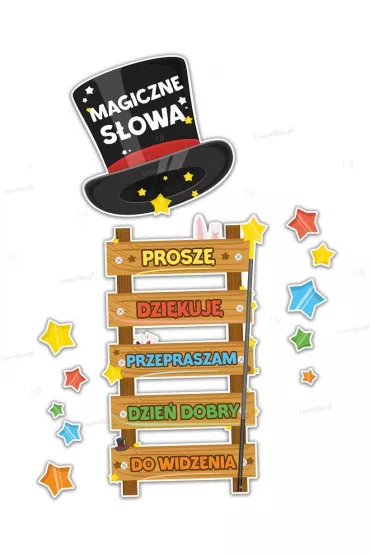 LearnHow Dekoracje szkolne - Magiczne s�owa 12 el.