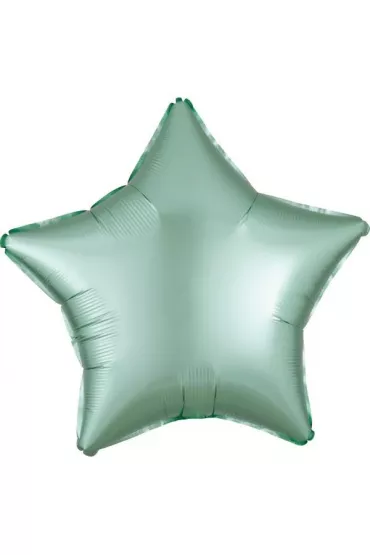 Amscan Balon foliowy Lustre Mint Green gwiazda 48cm