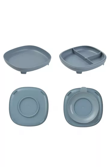b.box Talerzyk z przyssawk� 2w1, b��kitny