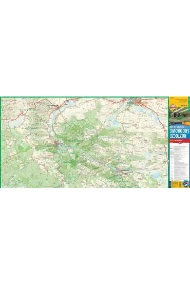 Roztocze �rodkowe Puszcza Solska mapa turystyczna 1:50 000 laminat 2023