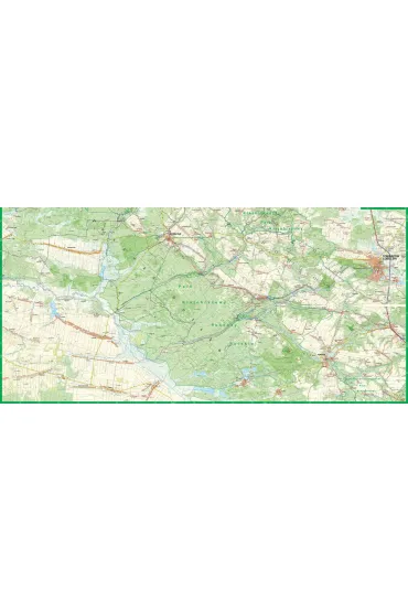 Roztocze �rodkowe Puszcza Solska mapa turystyczna 1:50 000 laminat 2023