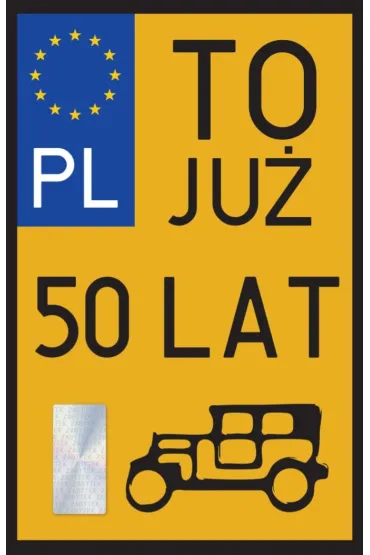 Yeku Karnet Urodziny 50 Zabytek