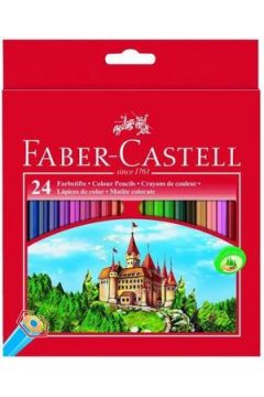 Faber-Castell Kredki szecioktne Zamek 24 kolorw