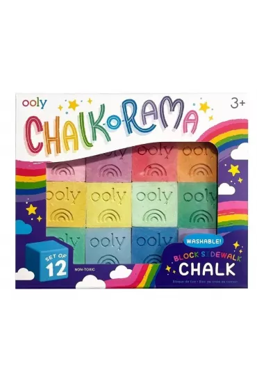 Ooly Kreda chodnikowa Chalk-o-Rama 12 szt.