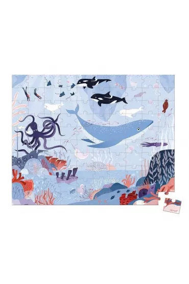 Puzzle w walizce Ocean arktyczny 6+ Janod