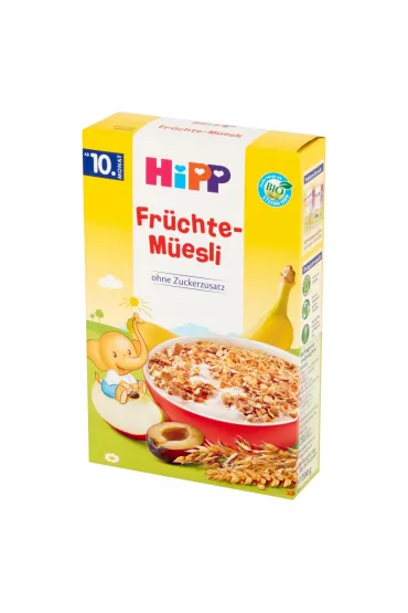 Hipp Musli wielozboowe banany-jabka-liwki od 10. miesica 200 g Bio