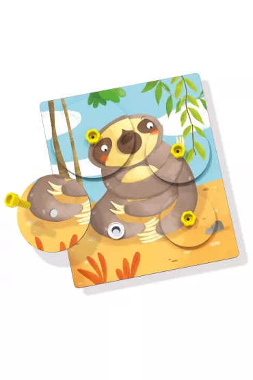 Montessori. Puzzle zwierz�ce Quercetti