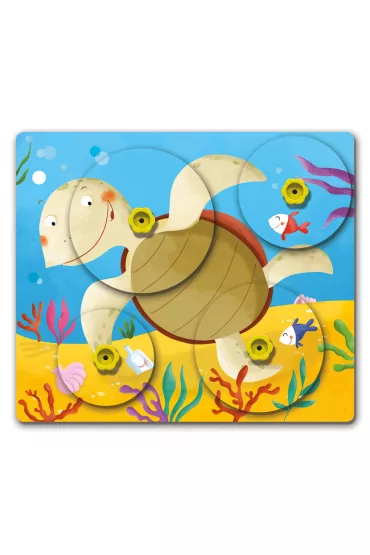 Montessori. Puzzle zwierz�ce Quercetti