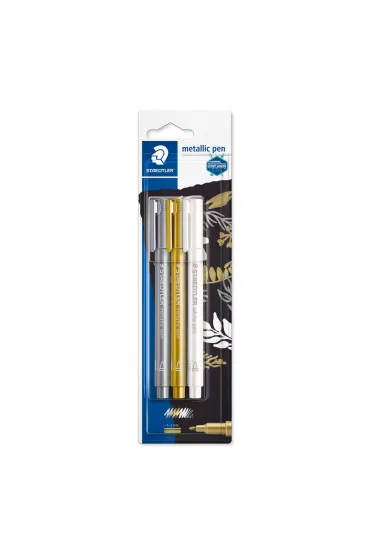 Staedtler Marker metaliczny, okr�g�a ko�c�wka, M 3 szt.