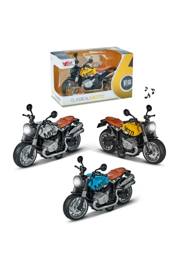 Motocykl metalowy ze �wiat�em i d�wi�kiem MIX Trifox