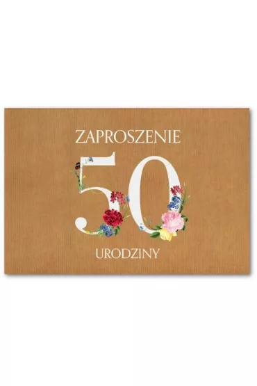 Trend Zaproszenie Urodziny 50 ZT39 10 szt.