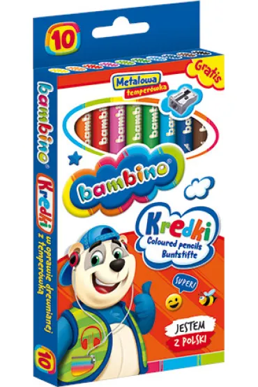 St. Majewski Kredki o��wkowe Bambino 10 szt.