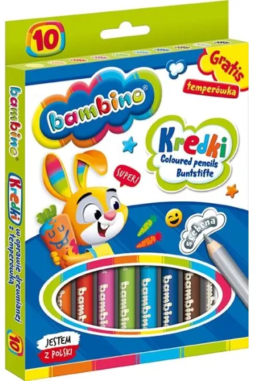 St. Majewski Kredki o��wkowe Bambino 10 szt.