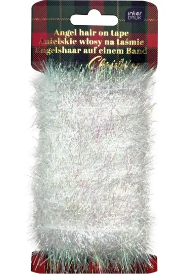 Interdruk Anielskie w�osy na ta�mie White Christmas 20 m