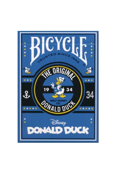 Karty do gry Donald Duck, edycja 90-lecia, kolor niebieski
