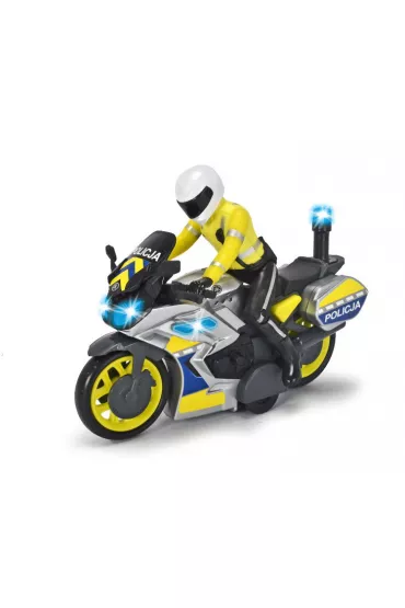 SOS Motocykl policyjny 17cm Dickie Toys