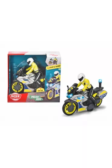 SOS Motocykl policyjny 17cm Dickie Toys