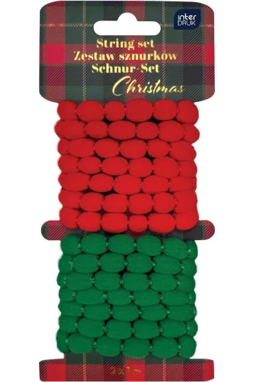 Interdruk Zestaw sznurk�w ozdobnych 2x1m Christmas