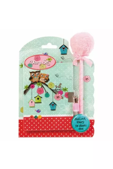 Starpak Pami�tnik zamykany Sowy z d�ugopisem