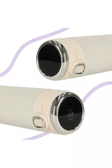 Kubek bidon termiczny z ustnikiem termos LED 350ml be�owy
