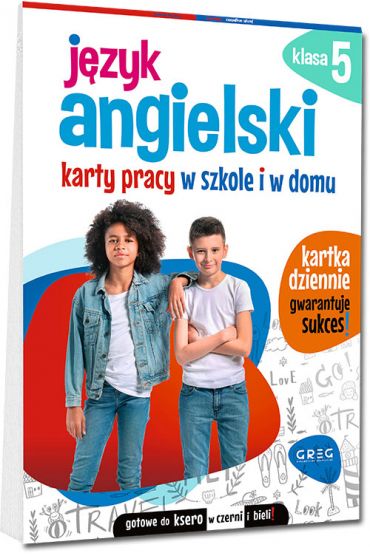 Język angielski. Karty pracy w szkole i w domu - klasa 5