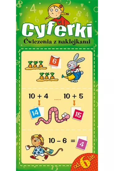 Cyferki. �wiczenia z naklejkami