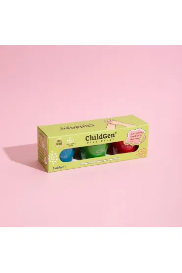 Ciastolina naturalna w s�oiczkach 3 kolory ChildGen