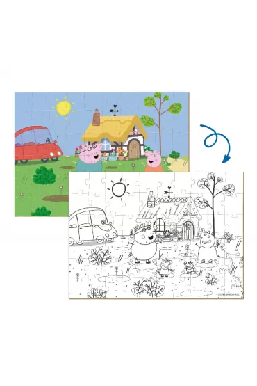 Puzzle 60 el. Peppa Pig 2 in 1 Dodo