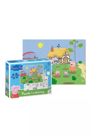 Puzzle 60 el. Peppa Pig 2 in 1 Dodo