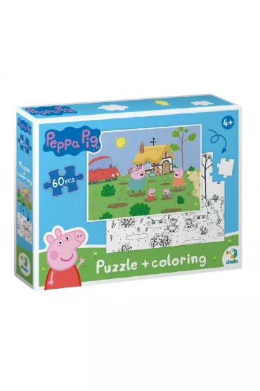 Puzzle 60 el. Peppa Pig 2 in 1 Dodo