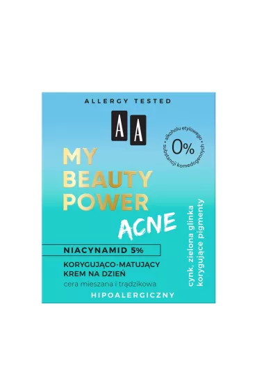 Aa My Beauty Power Acne koryguj�co-matuj�cy krem na dzie� 50 ml