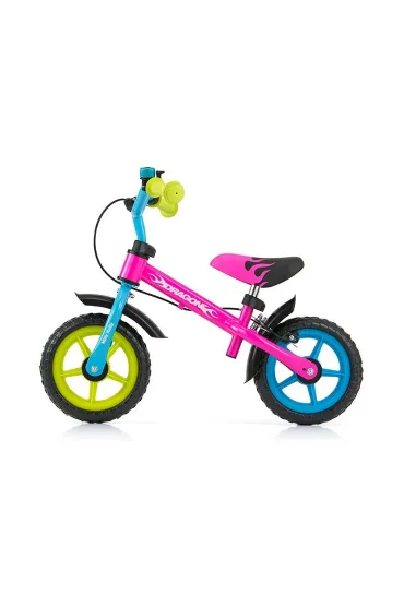 Rowerek biegowy Dragon z hamulcem Multicolor wielokolorowy MILLY MALLY