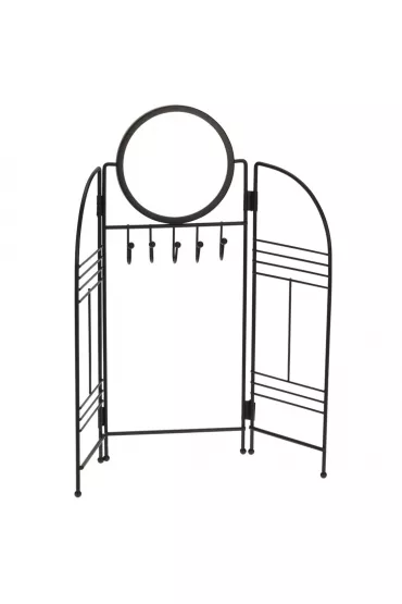 H&S Decoration Stojak na bi�uteri� z lusterkiem czarny