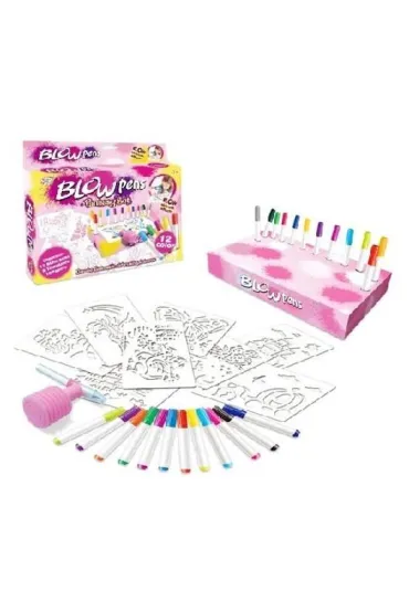 Zestaw kreatywny dmuchane flamastry Blow Pens Swede
