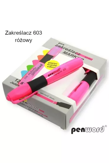 Penword Zakre�lacz r�owy 12 szt.