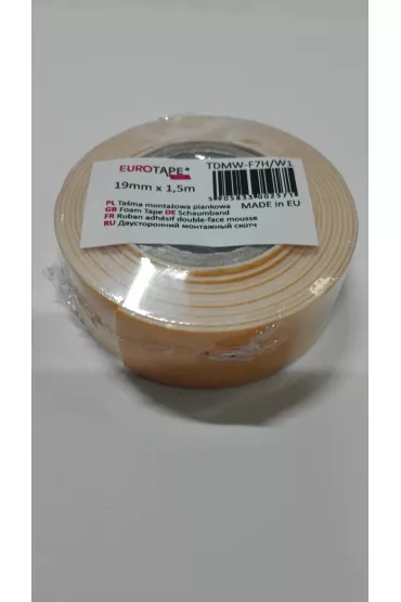 Ta�ma piankowa monta�owa bia�a 19mm/1,5m