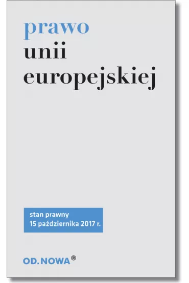 Prawo Unii Europejskiej 10. 2017