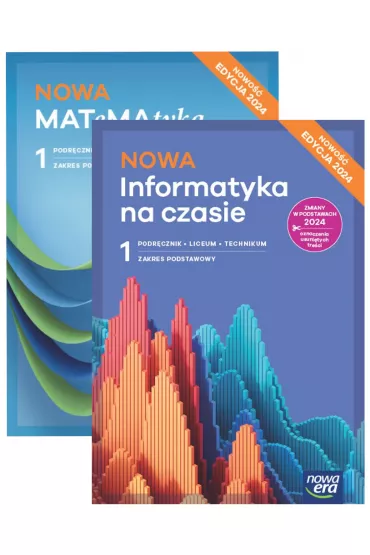 Pakiet podrcznikw: Nowa MATeMAtyka, Nowa Informatyka na czasie. Zakres podstawowy. Liceum i technikum. Klasa 1. Edycja 2024 - Dorota Ponczek, Janusz Wierzbicki, Jerzy Janowicz, Karolina Wej, Lech Chako, Wojciech Babiaski, Zbigniew Talaga, Ewa Szmytkiewicz, Janusz  Mazur, Pawe  Perekietka